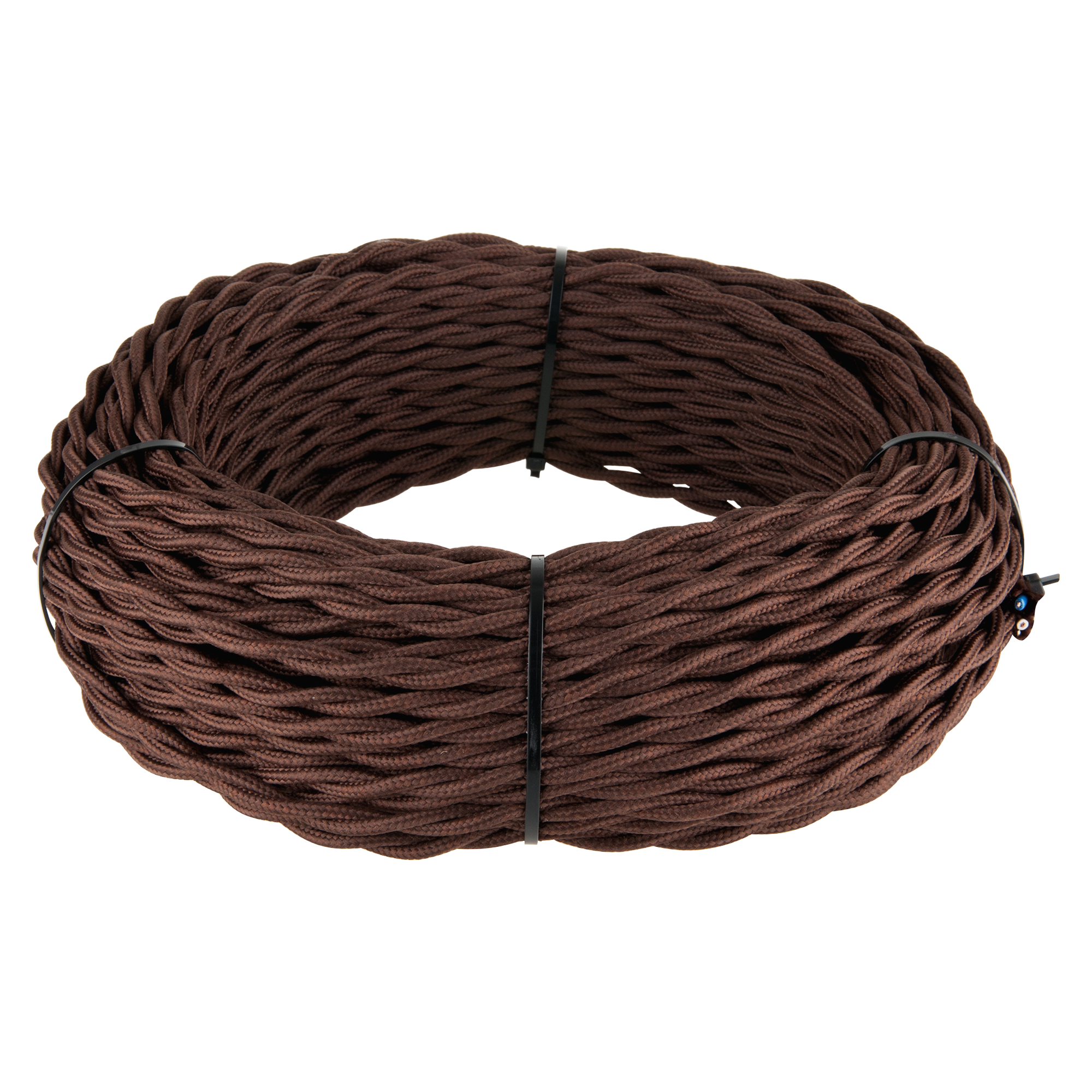 Ретро кабель витой  2х1,5 (коричневый) Ретро кабель витой  2х1,5 (коричневый)