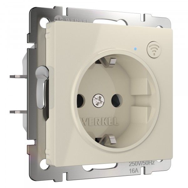 Умная встраиваемая розетка (слоновая кость)