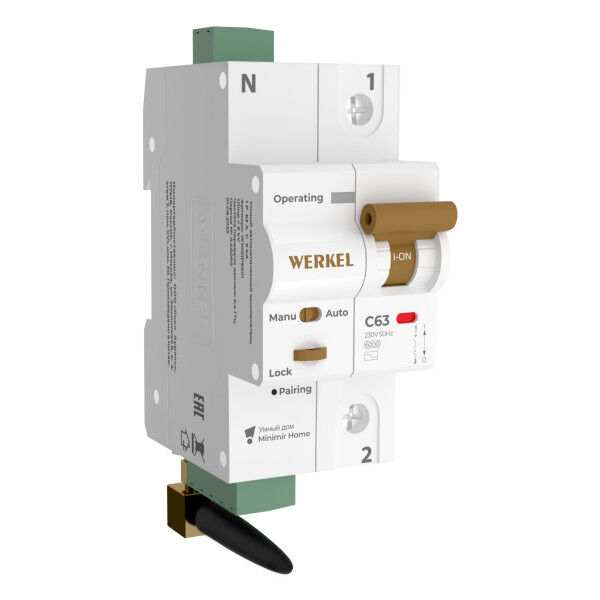 Умный  выключатель 1 P 63 A C 6 kA