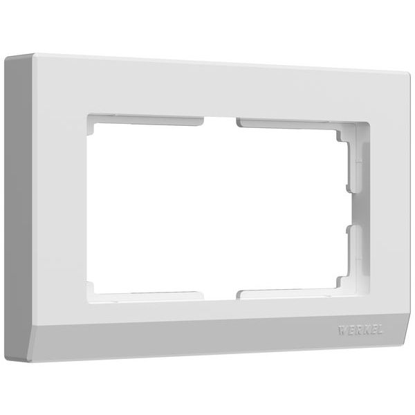 Рамка из пластика для двойной розетки Stark слоновая кость