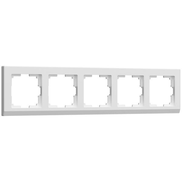 Рамка из поликарбоната на 5 постов Stark графит матовый