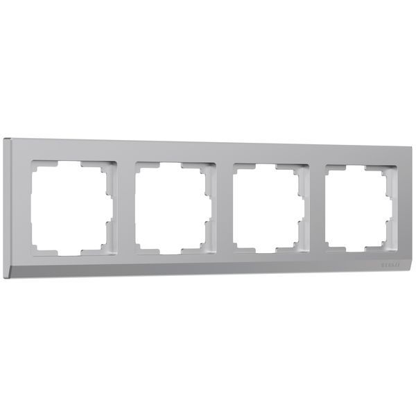 Рамка на 4 поста (серебряный) W0041806