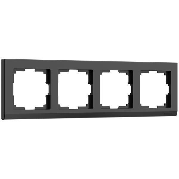 Рамка на 4 поста (черный) W0041808