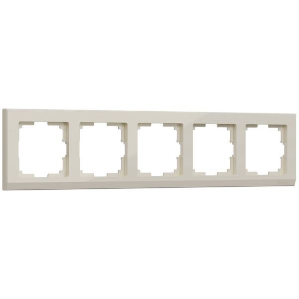 Рамка из поликарбоната на 5 постов Stark графит матовый