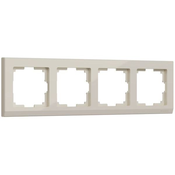 Рамка на 4 поста (слоновая кость) W0041803