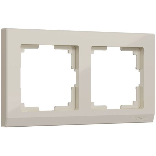 Рамка на 2 поста (слоновая кость) W0021803