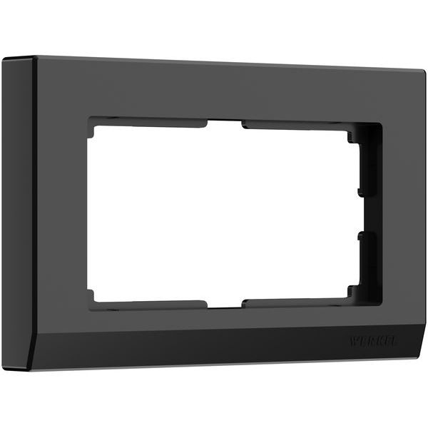 Рамка для двойной розетки (черный) W0081808