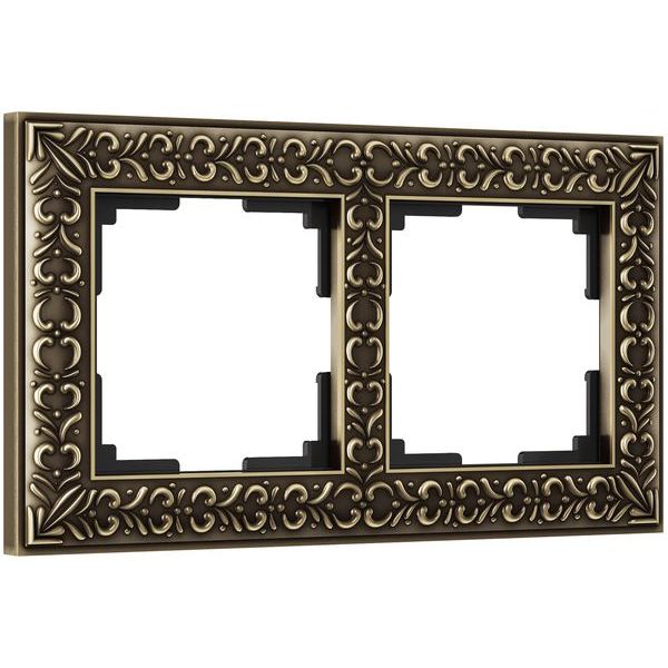 Рамка на 2 поста (бронза) W0021512