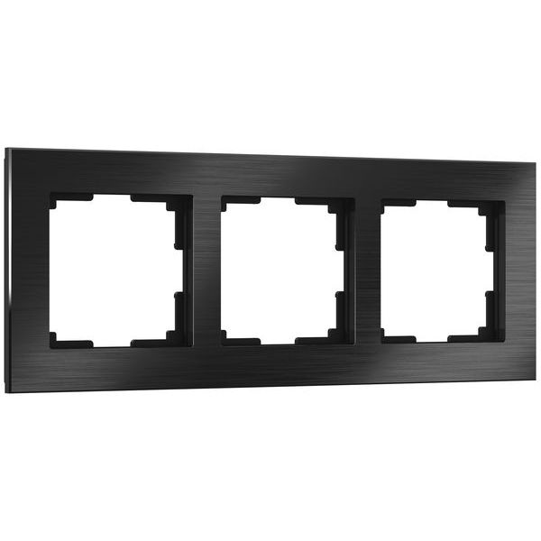 Рамка на 3 поста (черный алюминий) W0031708