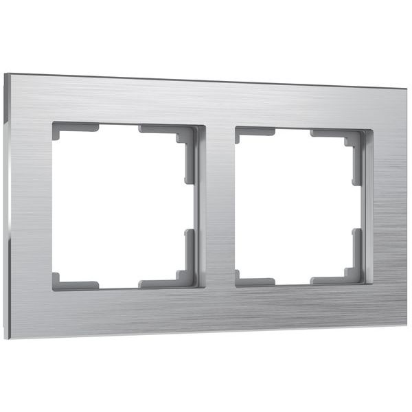 Рамка на 2 поста (алюминий) W0021706