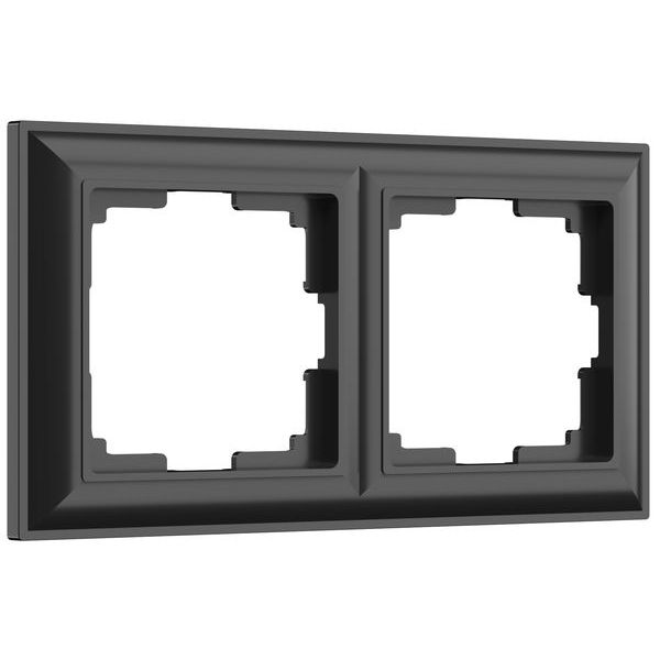 Рамка на 2 поста (черный матовый) W0022208