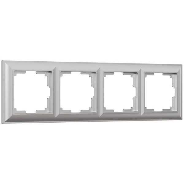 Рамка на 4 поста (серебряный) W0042206