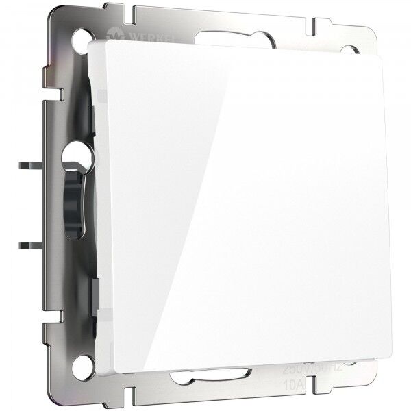 Выключатель одноклавишный проходной (белый) W1112001