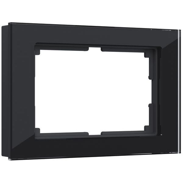 Рамка для двойной розетки (черный) W0081108