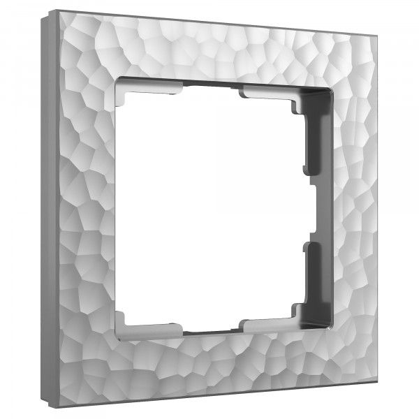 Рамка на 1 пост (серебряный) W0012406