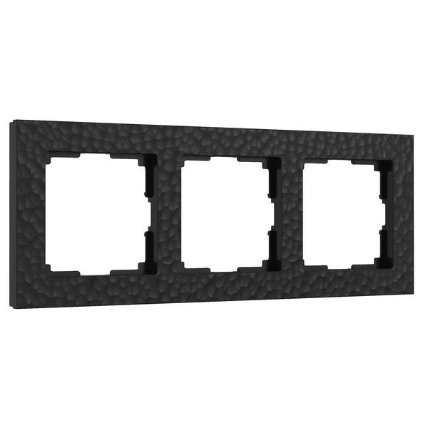 Рамка на 3 поста (черный) W0032408