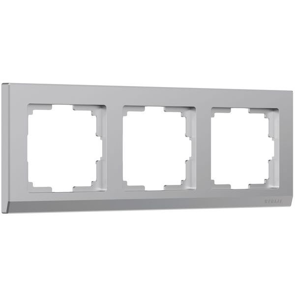 Рамка на 3 поста (серебряный) W0031806