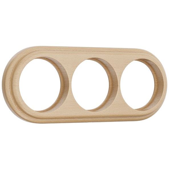 Рамка на 3 поста (светлый бук) W0035224