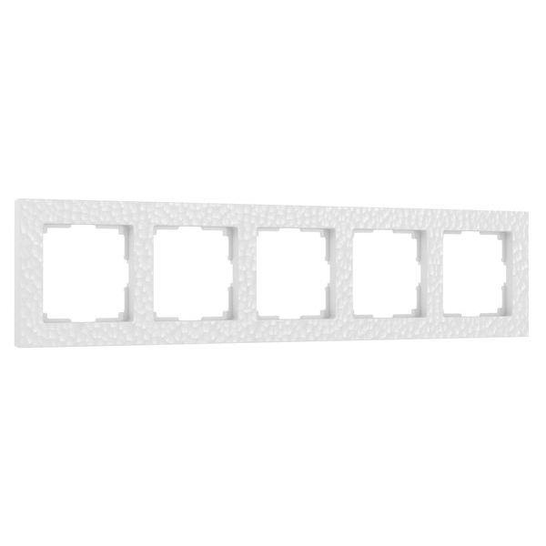 Рамка на 5 постов (белый) W0052401