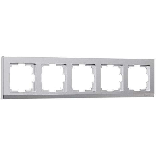 Рамка из поликарбоната на 5 постов Stark графит матовый