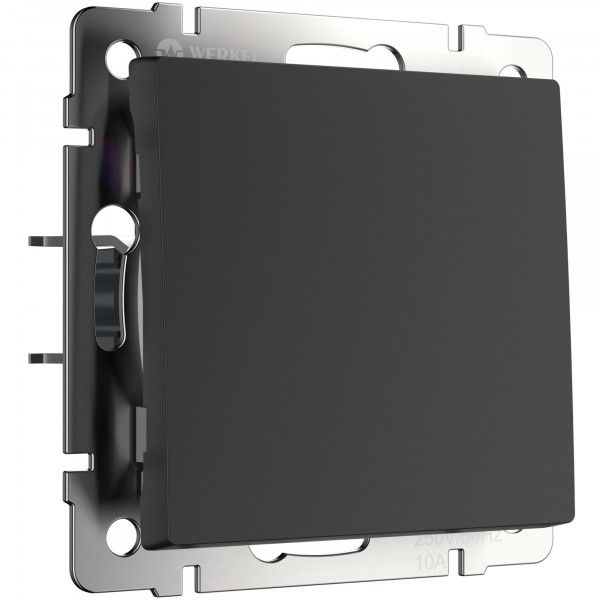 Выключатель одноклавишный (черный матовый) W1110008