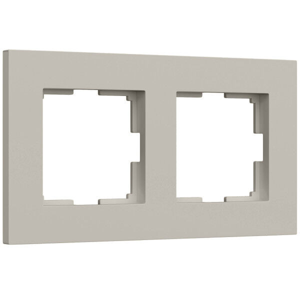 Рамка из поликарбоната на 2 поста Slab бронза софт