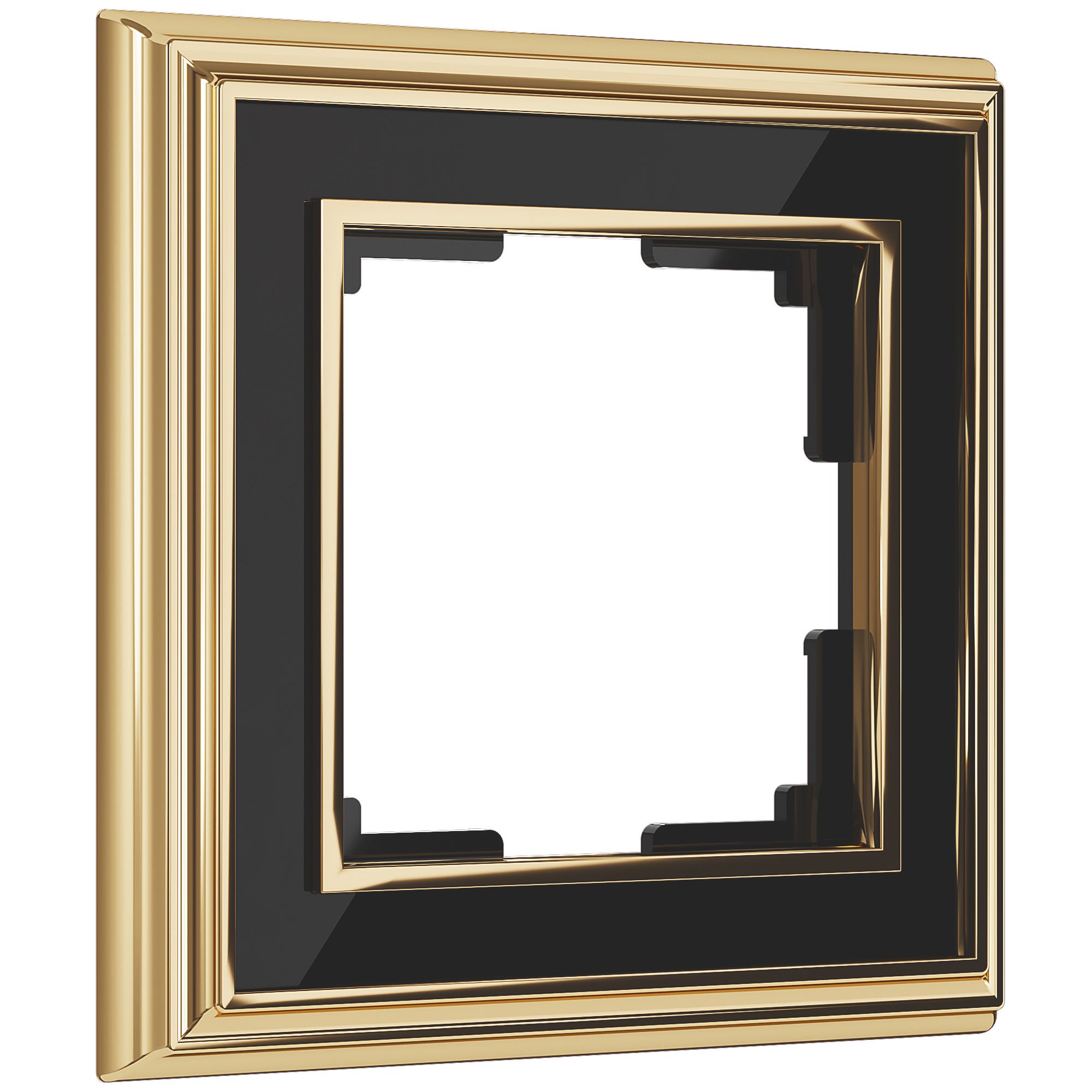 Рамка на 1 пост (золото/черный) WL17-Frame-01 WL17-Frame-01
